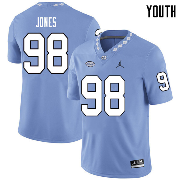 Jordan Brand Youth #98 Freeman Jones North Carolina Tar Heels College Football Jerseys Sale-Carolina
